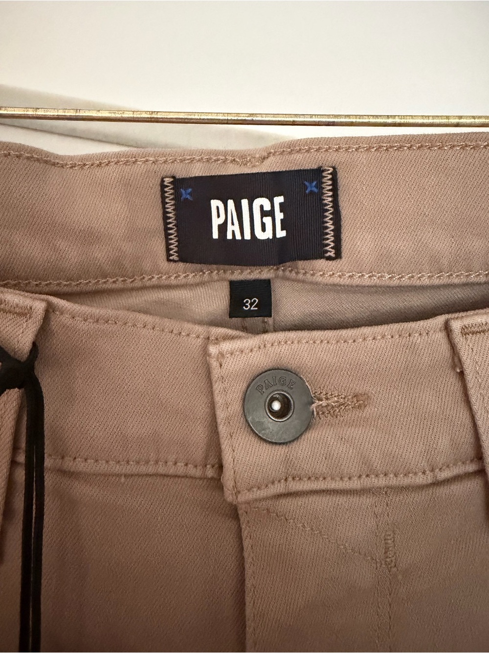 PAIGE Federal Slim Straight Pants – Toasted Almond – Size 32 – NWT - Picture 4 of 5